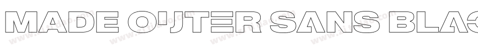 MADE Outer Sans Black PERSONAL USE字体转换